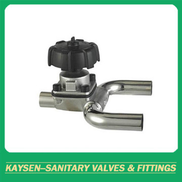 Sanitary U-Type Tee Welded Diaphragm Valve