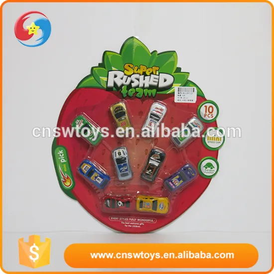 New design funny strawberry shape kids pull back bulk toy cars