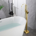 Brass Selfstanding Bathtub Filler Faucet with Hand Shower