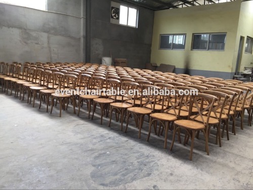 Chinese factory wood cross back dining chair ZS-9002