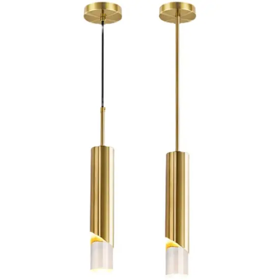 INSHINE Brass Strip Decorative Transparant Pendant Light