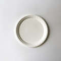 10 inch bagasse round plate disposable plate