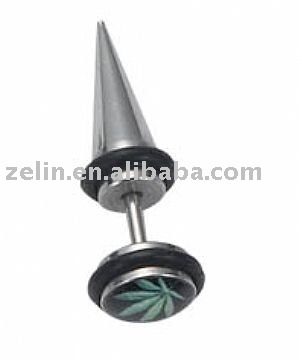 Fashion fake ear taper logo body jewelry