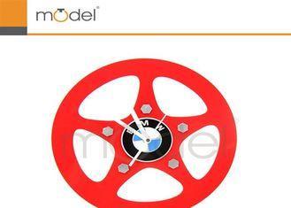 Novelty Round Gear Customized Logo Wall Clock For Company G