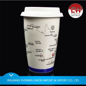 Latest arrival originality custom white ceramic mug with plate fast shipping