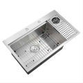 Stylish Multi-Functional Kitchen Sink with Cup Washer: SUS201/SUS304 Stainless Steel Above-Countertop Option