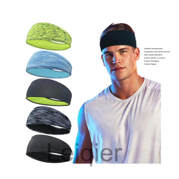 Custom Logo Classical Sports Headband Spandex Comfortable Outdoor Reused Washed Sweat Bands For Running