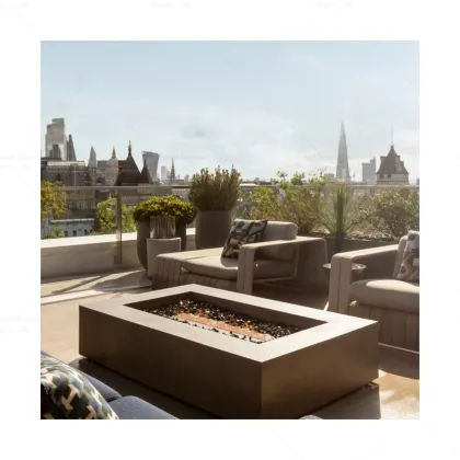 Smokeless Alcohol Bio Ethanol Stove Concrete Outdoor Indoor Fire Bowl Fire Pit