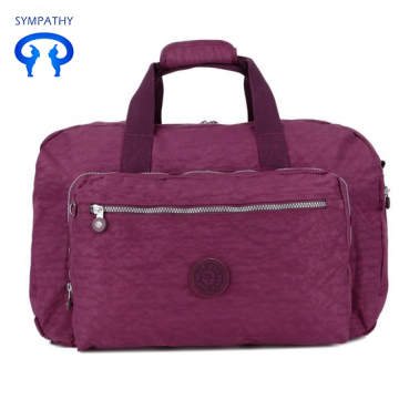 Large capacity travel with shoulder slanted straddle bag