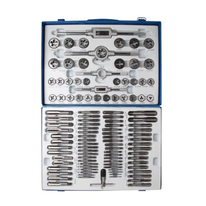 VIKTEC 110PCS Bearing Steel & Metric Tap and Die Kit