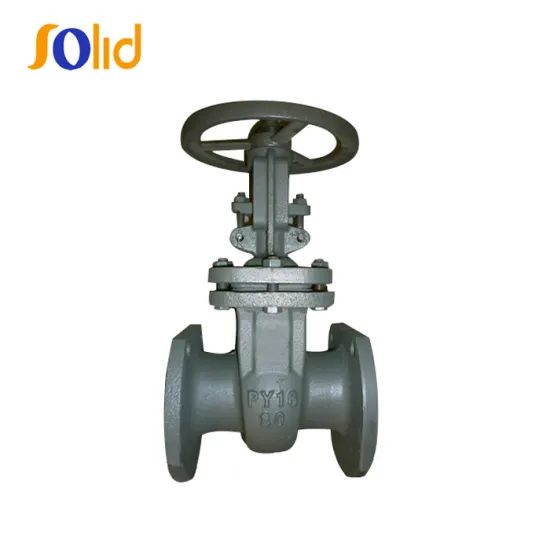 Russian standard cast steel flange gate valve PN16 DN80