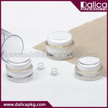 Amazing high fashion green oval cosmetic acrylic jar