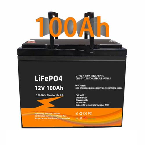 딥 사이클 LIFEPO4 12V 100AH 리튬 이온 배터리