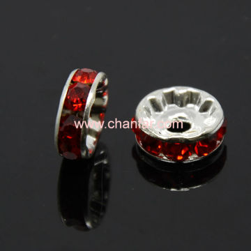 red crystal spacer beads jewelry ,hottest!!