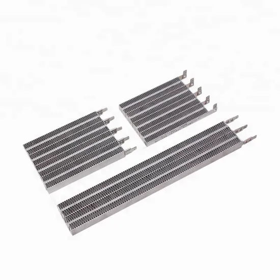 Electric corrugated PTC heater for household appliances