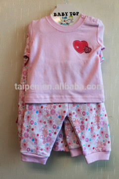 Wholesale Lovely New Born Knitted Clothing Set Long Sleeve Romper 100% Cotton Clothing Set 8TB1-50