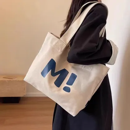 Cangnan Perfect Bags: Simple Korean Style Customizable Canvas School Bag