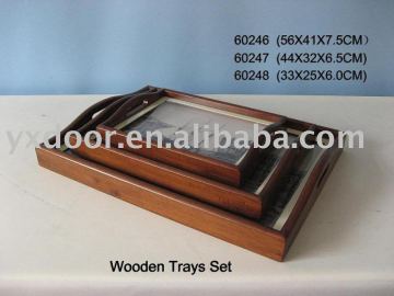 art wooden Tray Set(60246)