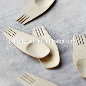 2014 fancy novelty tableware,bamboo spoon & fork,sporks