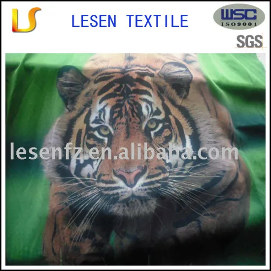 2015 tiger of polyester chiffon fabric