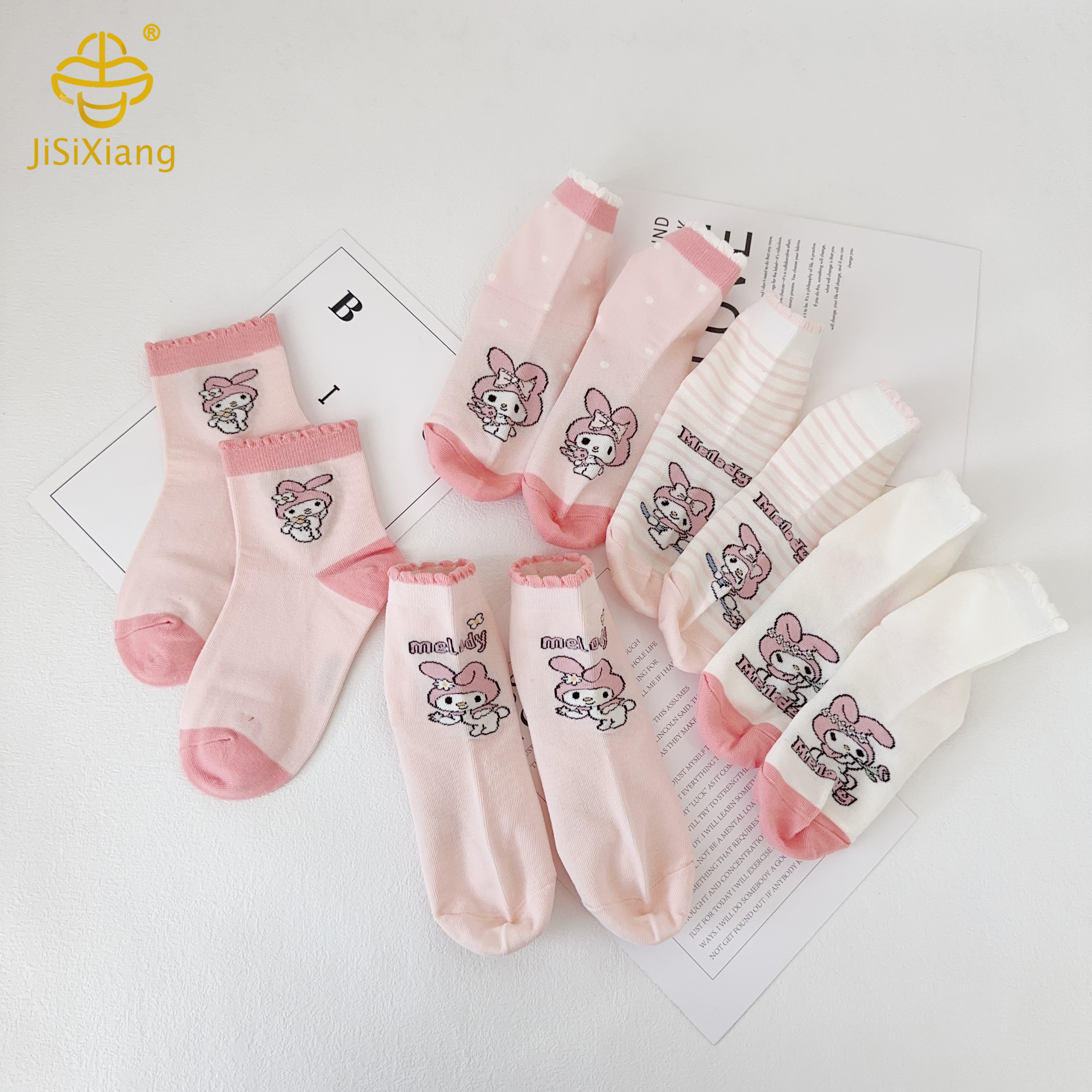 Korean version cartoon Melody short sock