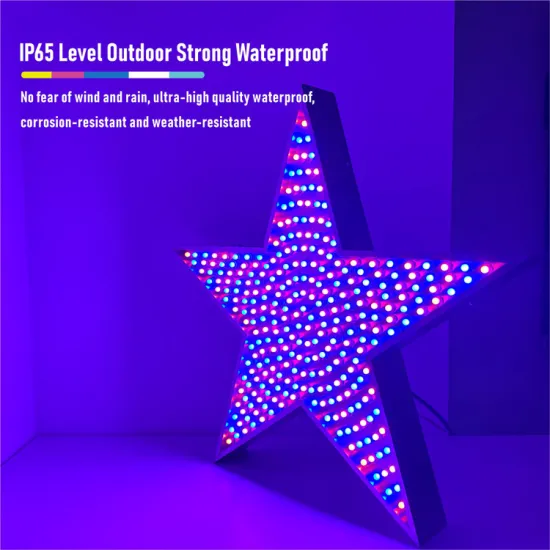 Modern IP65 Stainless Steel Star Shape LED Panel Light - 295 Pcs