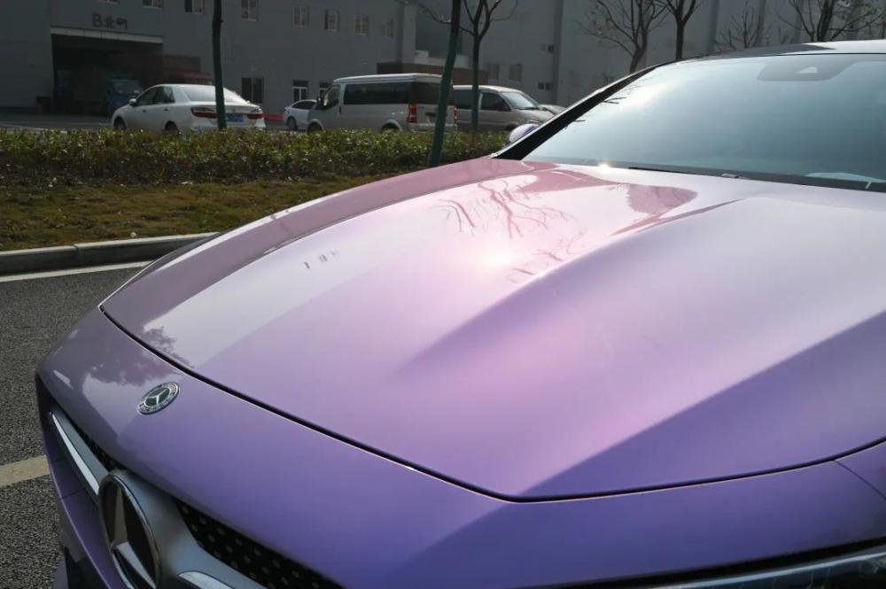 Phantom Grey Charm Purple Vinyl Wrap