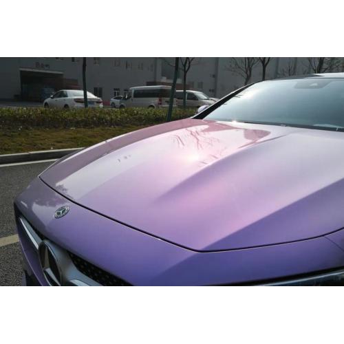 PET Phantom Grey Charm Purple Car Vinyl Wrap