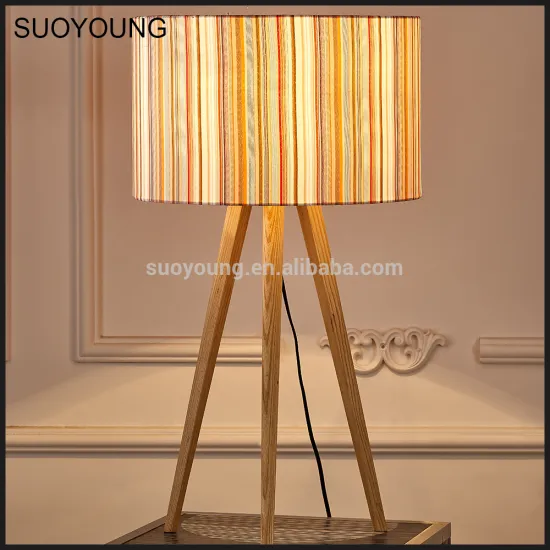 Home Decor Wood Base Mixed Color Fabric Table Lamp MT8098-1