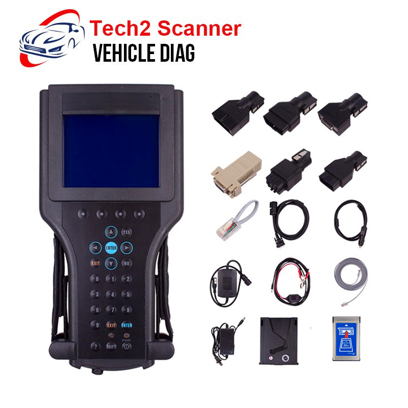 For GM Tech2 Scanner with 32MB Software Card Full Set For SAAB/OPEL/SUZUKI/Holden/ISUZU OEM Tech2 Diagnostic Tool for 12V Car