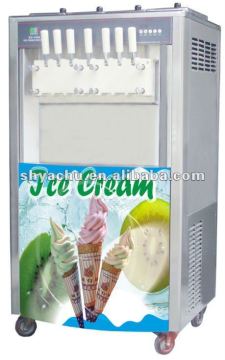High quality and hot selling soft ice cream machine with seven flavors