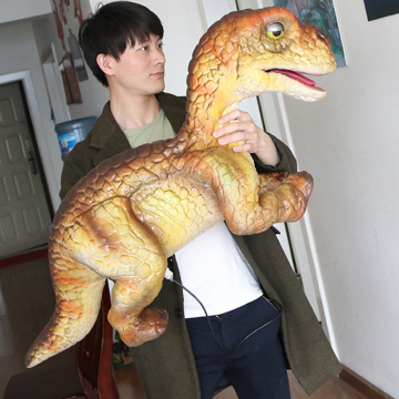Super soft brachiosaurus puppet children's performance props