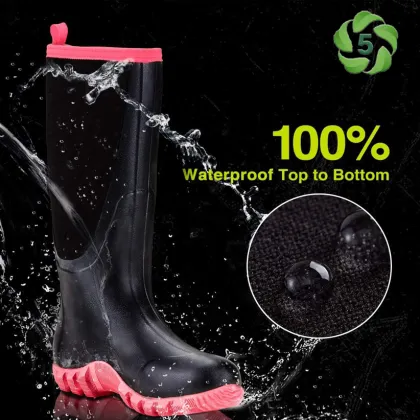 5mm Garden Rain Boots Steel Shank women boots