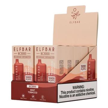 Barra de elfos de vape desechable al por mayor BC5000 desechable