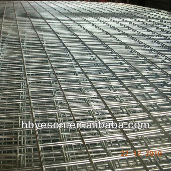 welded wire mesh fence panels in 6 gauge.