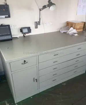Customized Steel Marine Chart Table" could be refined to:

"Custom Steel Marine Chart Tables" 

This title is concise and clear for a search engine query.