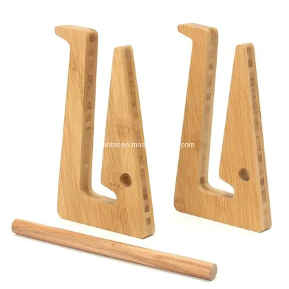 Universal Natural Bamboo Vertical Dock Computer Mounts for MacBook Wood Laptop Stand