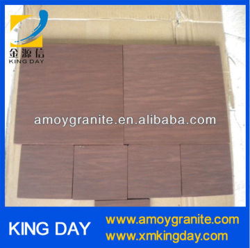 Purple wooden sandstone tiles