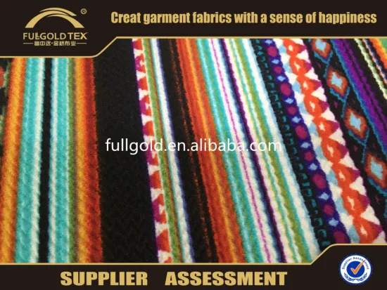 Custom Design Fashion CVC Seersucker Knit Fabric Garment Yarn Dyed Polyester Fabric For Women