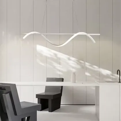 Modern Simple LED Chandelier Lights for Dining Room and Living Room