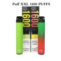 Puff XXl Vape แบบใช้แล้วทิ้ง 1600Puffs