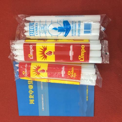 Cheap Church Pillar Unscented Stick White Candles
