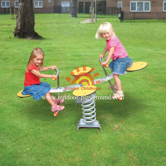 Metal Children S Spring Seesaw