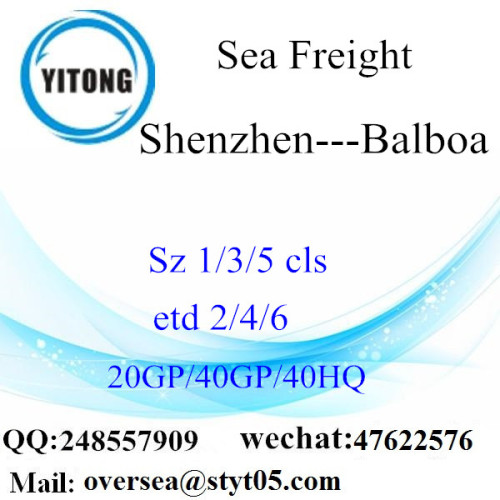 Shenzhen Port Sea Freight Shipping Para Balboa