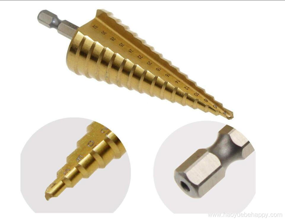 3PCS High-Speed Steel Step Drill Bit Set