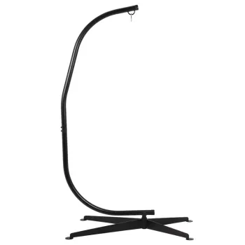 BODI C Type Hanging Hammock with Metal Stand - Heavy Duty Steel Swing for Porch, 300 lb Capacity
