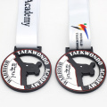 Carrera de boxeo coreana Medallas personalizadas de taekwondo