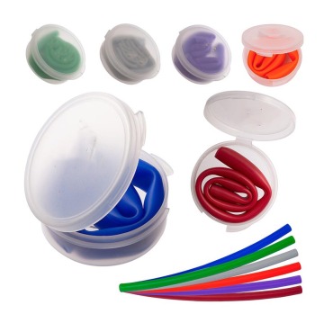 PROMOTION Grade Silicone Straw Set with PP Case - Yc1170