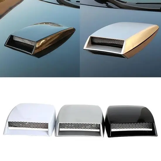 3 color Universal Car-Styling Turbo Bonnet Vent Cover Hood Air Flow Intake Vent Cover Decorative Sticker Exterior Decor