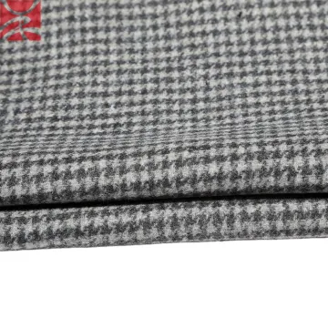 cheap tweed plaid check houndstooth fabric for overcoat